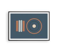 Affiche Poster 100x70cm Tableaux Image Photo Abstrait Moderne Motifs Wall Art