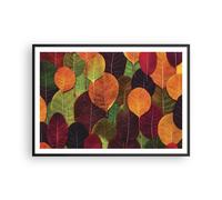 Affiche Poster 100x70cm Tableaux Image Photo Automne Feuilles Graphismes Art