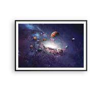 Affiche Poster 100x70cm Tableaux Image Photo Cosmos Planètes Les étoiles Art