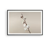 Affiche Poster 100x70cm Tableaux Image Photo Coton Brindille Boho Wall Art