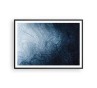 Affiche Poster 100x70cm Tableaux Image Photo Eau Bleu Peinture Wall Art