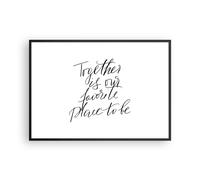 Affiche Poster 100x70cm Tableaux Image Photo Ensemble Notre Lieu Wall Art
