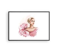Affiche Poster 100x70cm Tableaux Image Photo Femme Artiste Mode Wall Art