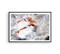 Affiche Poster 100x70cm Tableaux Image Photo Femme danse ballet corps Wall Art