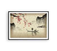 Affiche Poster 100x70cm Tableaux Image Photo Fleur Cerises Japon Wall Art