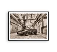 Affiche Poster 100x70cm Tableaux Image Photo Formule 1 Course Rétro Wall Art
