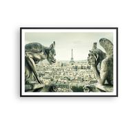 Affiche Poster 100x70cm Tableaux Image Photo Gargouilles Paris Notre-Dame Art