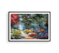 Affiche Poster 100x70cm Tableaux Image Photo Impressionnisme Nature Forêt Art