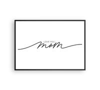 Affiche Poster 100x70cm Tableaux Image Photo Je t'aime maman Wall Art