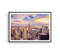 Affiche Poster 100x70cm Tableaux Image Photo La ville de New York Wall Art