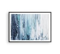Affiche Poster 100x70cm Tableaux Image Photo L'Abstraction Ecchymose Bleu Art