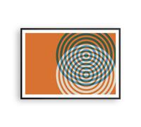 Affiche Poster 100x70cm Tableaux Image Photo L'Abstraction Moderne Cercles Art