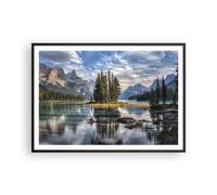 Affiche Poster 100x70cm Tableaux Image Photo Lac Paysage Nature Wall Art