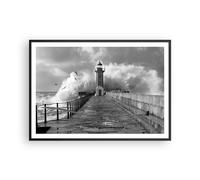 Affiche Poster 100x70cm Tableaux Image Photo Lanterne Mer Portugal Wall Art