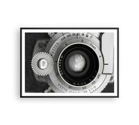 Affiche Poster 100x70cm Tableaux Image Photo Lentille Noir Et Blanc Vintage Art