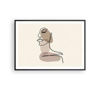 Affiche Poster 100x70cm Tableaux Image Photo Ligne Art Boho Wall Art Decoration