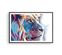 Affiche Poster 100x70cm Tableaux Image Photo Lion crinière conte de fées Art