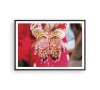 Affiche Poster 100x70cm Tableaux Image Photo Mains Oriental Patterns Wall Art