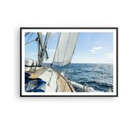 Affiche Poster 100x70cm Tableaux Image Photo mer croisière voile Wall Art