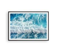 Affiche Poster 100x70cm Tableaux Image Photo mer vague océan Wall Art