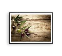 Affiche Poster 100x70cm Tableaux Image Photo Olive italie arôme régime Wall Art