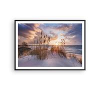 Affiche Poster 100x70cm Tableaux Image Photo Ouest sur la plage Wall Art