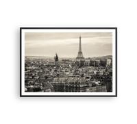 Affiche Poster 100x70cm Tableaux Image Photo Paris ville maison Wall Art