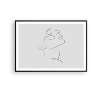 Affiche Poster 100x70cm Tableaux Image Photo Pièce Linéaire Face Wall Art