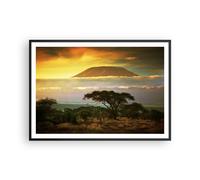 Affiche Poster 100x70cm Tableaux Image Photo Safari la faune montagne kenya Art