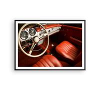 Affiche Poster 100x70cm Tableaux Image Photo Voiture Intérieur Classique Art