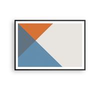 Affiche Poster 100x70cm Tableaux Image Quatre Les Couleurs L'Abstraction Art