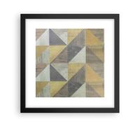 Affiche Poster 30x30cm Tableaux Image Abstraction Géométrique Triangles Art