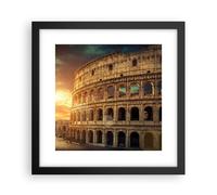 Affiche Poster 30x30cm Tableaux Image Coloseum Roma Architecture Italie Art