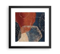 Affiche Poster 30x30cm Tableaux Image Les couleurs les formes la géométrie Art