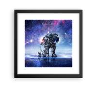 Affiche Poster 30x30cm Tableaux Image Photo cosmonaute espace Wall Art
