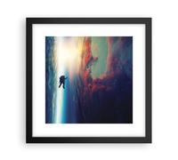 Affiche Poster 30x30cm Tableaux Image Photo Cosmos Astronaute Planète Wall Art