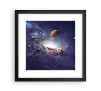 Affiche Poster 30x30cm Tableaux Image Photo Cosmos Planètes Les étoiles Wall Art