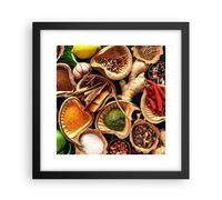 Affiche Poster 30x30cm Tableaux Image Photo Cuisine nourriture herbes épices Art