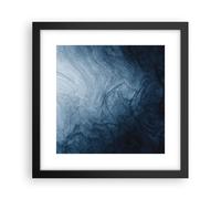 Affiche Poster 30x30cm Tableaux Image Photo Eau Bleu Peinture Wall Art