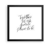 Affiche Poster 30x30cm Tableaux Image Photo Ensemble Notre Lieu Wall Art