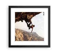 Affiche Poster 30x30cm Tableaux Image Photo Escalade extrême montagnes Grèce Art