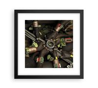Affiche Poster 30x30cm Tableaux Image Photo Ethiopie Rituel Tribu Wall Art