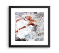 Affiche Poster 30x30cm Tableaux Image Photo Femme danse ballet corps Wall Art