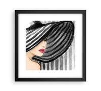 Affiche Poster 30x30cm Tableaux Image Photo femme style mode Wall Art