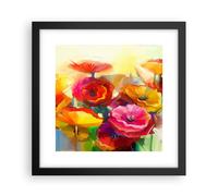 Affiche Poster 30x30cm Tableaux Image Photo Fleurs Printemps Flore Jardin Art