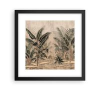 Affiche Poster 30x30cm Tableaux Image Photo Forêt Feuille Arbre Wall Art