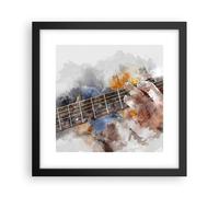 Affiche Poster 30x30cm Tableaux Image Photo guitare musique Wall Art Decoration