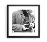 Affiche Poster 30x30cm Tableaux Image Photo La Caméra Rétro Vintage Wall Art