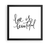 Affiche Poster 30x30cm Tableaux Image Photo La vie est belle Wall Art