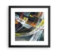 Affiche Poster 30x30cm Tableaux Image Photo L'Abstraction Graffiti Coloré Art